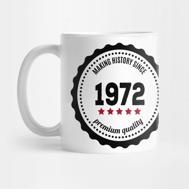 Making history since 1972 badge by JJFarquitectos